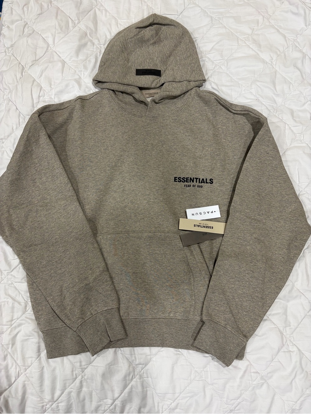 Dark Grey/Oat Cotton Hoodie